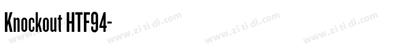 Knockout HTF94字体转换